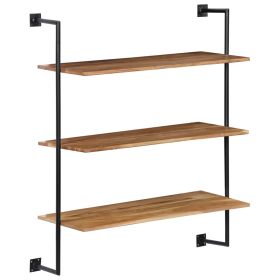 vidaXL Wall Shelf 94x35x113 cm Solid Acacia Wood