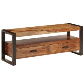 vidaXL TV Stand 47.2"x13.8"x17.7" Solid Wood Sheesham