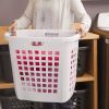 Set of 4 Heavy Duty Plastic Laundry Hamper Dirty Clothes Basket