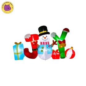 The 257CM Inflatable Snowman Doll Has A Cute Appearance, Is Made Of High-quality Materials, Is Easy To Inflate, And Can Be Both Decorated And Played W