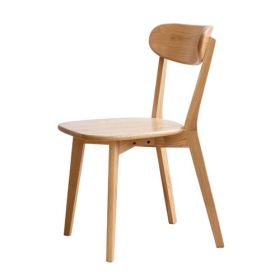 Dining Chair Wooden FAS Grade Oak Natural Wood Made In North America Dirt-free Wood Chair Solid Chair Table Chair Wooden Living Room Chair