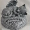 1pc Cat Memorial Stone Or Resin Statue, Beautifully Packaged Memorial Gift, For Cats Or Loss Of Cat Sympathy Gift