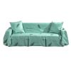 Green Feather Sofa Cover Living Room Slipcover Love Seat Towel Couch Cover Home Textile Decor