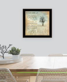 "In Our Home" by Marla Rae, Ready to Hang Framed Print, Black Frame