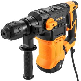 VEVOR Rotary Hammer Drill Corded Drills 1-1/4" 4 Modes SDS-Plus Chipping Hammers