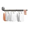 SOGA 127.5cm Wall-Mounted Clothing Dry Rack Retractable Space-Saving Foldable Hanger