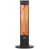 VEVOR Infrared Heater, 1500W Remote Control Electric Space Heater, Patio Heater w/ 3 Speeds & Timer & Tip-Over Protection, Outdoor/Outdoor for Bedroom