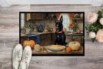 Belgian Malinois Fall Kitchen Pumpkins Doormat Front Door Mat Indoor Outdoor Rugs for Entryway, Non Slip Washable Low Pile, 24H X 36W