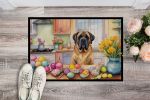 Decorating Easter Mastiff Doormat Front Door Mat Indoor Outdoor Rugs for Entryway, Non Slip Washable Low Pile, 24H X 36W