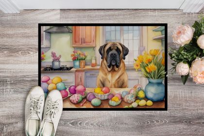 Decorating Easter Mastiff Doormat Front Door Mat Indoor Outdoor Rugs for Entryway, Non Slip Washable Low Pile, 24H X 36W