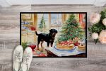 Rottweiler Christmas Cookies Doormat Front Door Mat Indoor Outdoor Rugs for Entryway, Non Slip Washable Low Pile, 24H X 36W