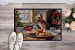 Silky Terrier Christmas Cookies Doormat Front Door Mat Indoor Outdoor Rugs for Entryway, Non Slip Washable Low Pile, 24H X 36W