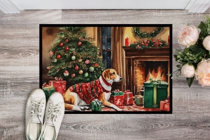 American Foxhound Cozy Christmas Doormat Front Door Mat Indoor Outdoor Rugs for Entryway, Non Slip Washable Low Pile, 24H X 36W