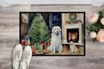 Kuvasz Cozy Christmas Doormat Front Door Mat Indoor Outdoor Rugs for Entryway, Non Slip Washable Low Pile, 24H X 36W