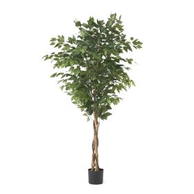 70.9 Inch Artificial Ficus Tree for Home Decor