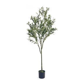 71 Inch Artificial Olive Tree, Artificial Tree Plants for Home Bedroom Living Room