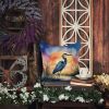 Blue Heron Setting Sun Throw Pillow Machine Washable, Indoor Outdoor Decorative Pillow for Couch, Bed or Patio, 14Hx14W