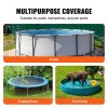 VEVOR 18 Ft Round Pool Cover, Solar Covers for Above Ground Pools, Safety Pool Cover with Drawstring Design, PVC Summer Pool Cover