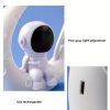 Creative Moon Astronaut Nightlight, LED Small Desk Lamp For Bedroom Decoration, Christmas Gift Modern Desk Lamp For Bedroom Decor