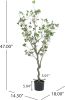 47.2 Inch Artificial Milan Leaf Bonsai