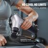 VEVOR Massage Gun Deep Tissue, Percussion Muscle Massager for Athletes - with 6 Speed Levels & 4 Massage Heads, 12V 2500mAh Batteries