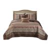 5 Piece Reversible Jacquard Bedspread Set Red Queen