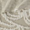 Tufted Cotton Chenille Medallion Fringe Coverlet Mini Set