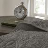 Reversible Bedspread Set Dark Grey Full