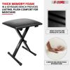 5 Core Keyboard Bench X Style Piano Stool Padded Adjustable Keyboards Chair - KBB 02 BLK