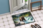 Alaskan Wilderness Grizzly Bear Doormat Front Door Mat Indoor Outdoor Rugs for Entryway, Non Slip Washable Low Pile, 24H X 36W