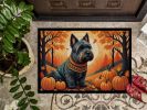 Scottish Terrier Fall Doormat Front Door Mat Indoor Outdoor Rugs for Entryway, Non Slip Washable Low Pile, 24H X 36W