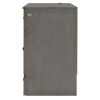 Full Size Murphy Bed with Large Drawers & USB Ports,Brushed Gray