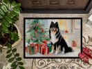 Finnish Lapphund Cozy Christmas Doormat Front Door Mat Indoor Outdoor Rugs for Entryway, Non Slip Washable Low Pile, 24H X 36W