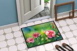 Iowa Wild Prairie Roses in Watercolor Doormat Front Door Mat Indoor Outdoor Rugs for Entryway, Non Slip Washable Low Pile, 24H X 36W