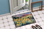 New Mexico Yucca Flower in Watercolor Doormat Front Door Mat Indoor Outdoor Rugs for Entryway, Non Slip Washable Low Pile, 24H X 36W