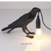 1pc The Gothic Crow Lamp; Cute Black Raven Desk Light With USB Line; Unique Resi Crow For Table Decor; Goth Decor; Black Decor; Bird Decor; Art Decor;