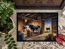 Cows Evening Milking Time Doormat Front Door Mat Indoor Outdoor Rugs for Entryway, Non Slip Washable Low Pile, 24H X 36W