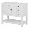 36'' Bathroom Vanity without Top Sink, White Cabinet only