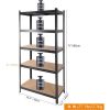 2000LBS Garage Shelving 72''H Storage Shelves Heavy Duty Shelving 5 Tier Metal Shelves for Garage Shelves 35.5"W x72"H x 15.8"D