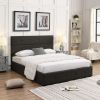 Upholstered Platform Bed with Underneath Storage,Queen Size