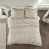 3 piece Tufted Cotton bedspread set Taupe King/Cal King