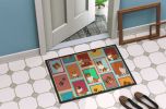 Lots of Sheltie Doormat Front Door Mat Indoor Outdoor Rugs for Entryway, Non Slip Washable Low Pile, 24H X 36W