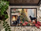 Belgian Sheepdog Cozy Christmas Doormat Front Door Mat Indoor Outdoor Rugs for Entryway, Non Slip Washable Low Pile, 24H X 36W