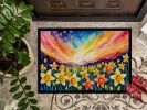 Daffodils in Color Doormat Front Door Mat Indoor Outdoor Rugs for Entryway, Non Slip Washable Low Pile, 24H X 36W