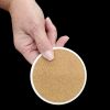 Greyhound Spring Path Large Sandstone Coasters Pack of 4 Absorbent Round Coasters Decor Gifts for Men or Women, 4 in, Multicolor