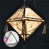 Diamond Shape Creative Home Decor Hanging lantern Decorative Paper Lantern Lampshade, White