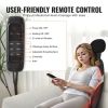 VEVOR Shiatsu Back Massager with Heat, Massage Seat Cushion with 2-Group Back Shiatsu Rollers and 2 Seat Vibration Motors