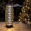 Solar Powered Outdoor Floor Lamp,Outdoor Solar Lanterns,Waterproof Weather Resistant Patio Light for Backyard,Porch, Garden, Patio, Deck Decoration