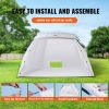 VEVOR Portable Paint Booth, Larger Spray Paint Tent with Built-in Floor & Mesh Screen, Painting Tent Station for Furniture DIY Hobby Tool