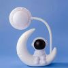 Creative Moon Astronaut Nightlight, LED Small Desk Lamp For Bedroom Decoration, Christmas Gift Modern Desk Lamp For Bedroom Decor